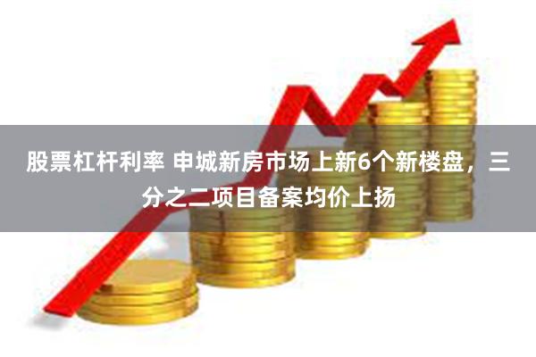 股票杠杆利率 申城新房市场上新6个新楼盘，三分之二项目备案均价上扬