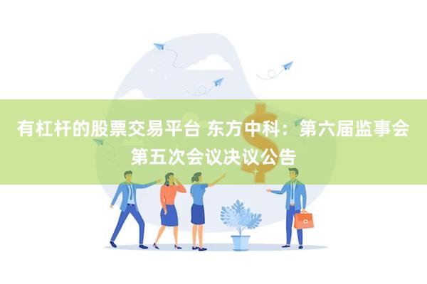 有杠杆的股票交易平台 东方中科：第六届监事会第五次会议决议公告